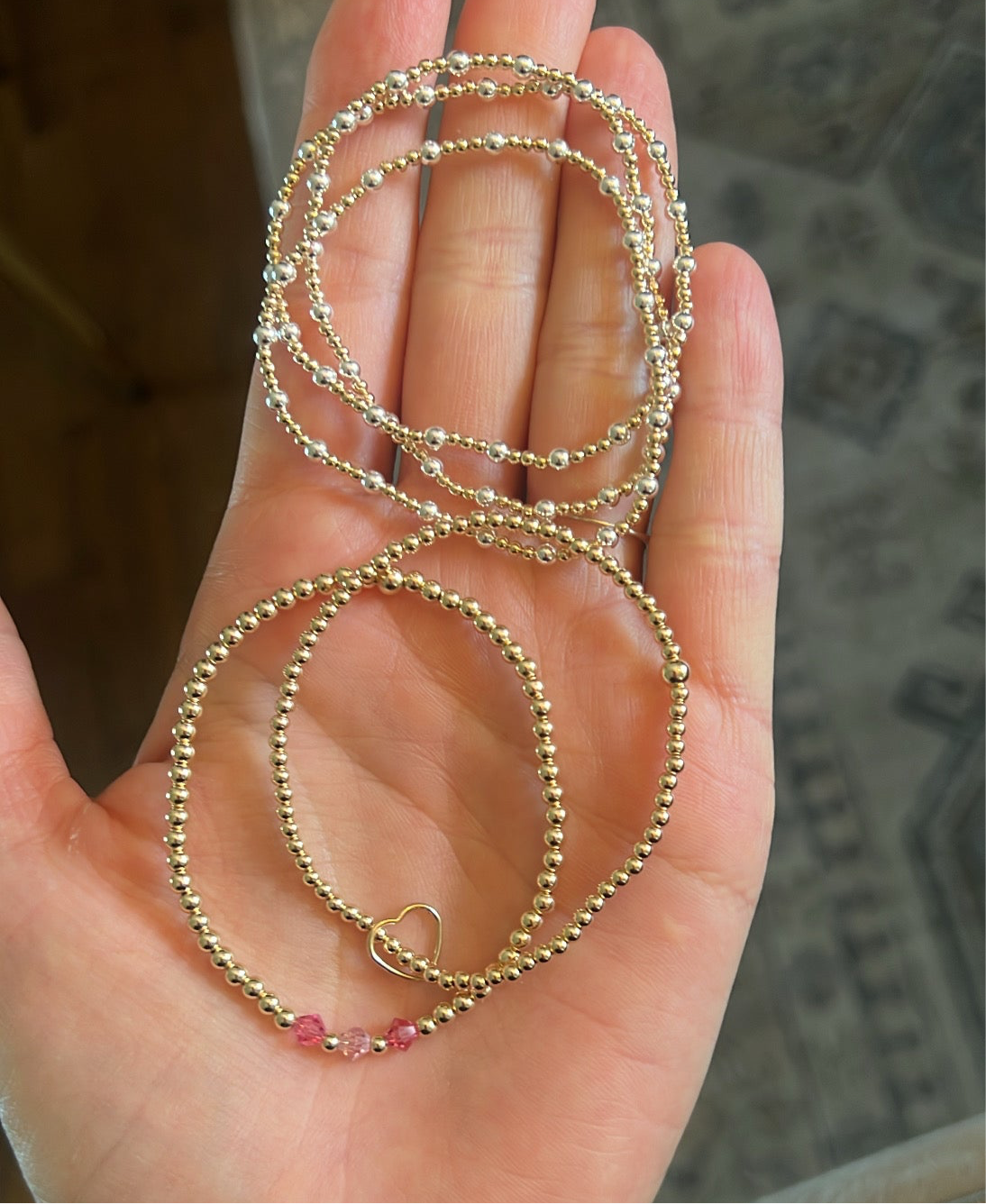 Floating Heart Bracelet